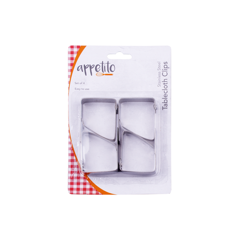 Stainless Steel Tablecloth Clips Set 4
