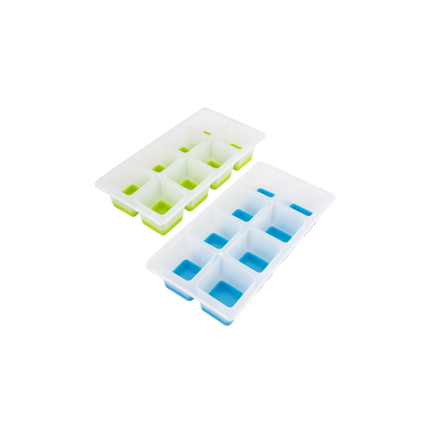 Easy Release 8 Cube Square Ice Tray Set 2