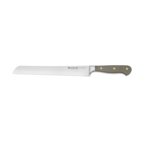 Classic Colour Velvet Oyster Double-Serrated Bread Knife 23cm