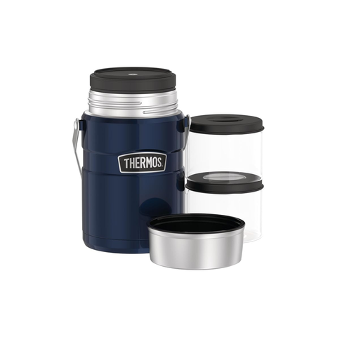 Stainless King Big Boss Stainless Steel Food Jar 1.39L - Midnight Blue