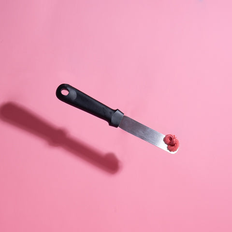 Stainless Steel Straight Spatula - 4"
