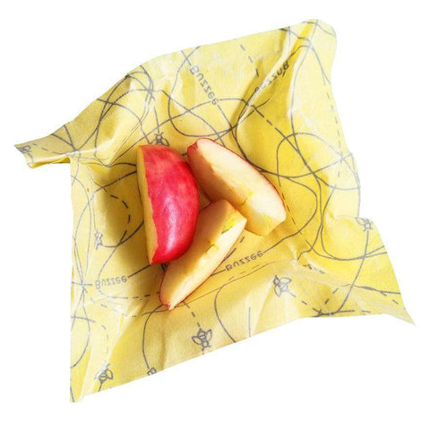 Organic Beeswax Wraps Pack of 4- Busy Bees