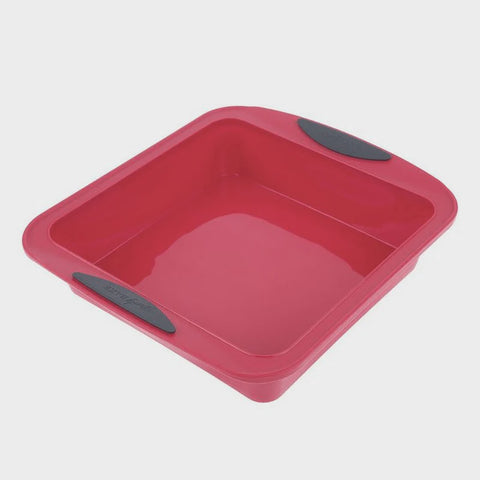 Silicone Square Cake Pan - Red