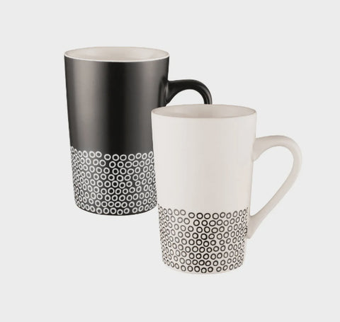 Tube Mug Set 4-Monochrome Hem