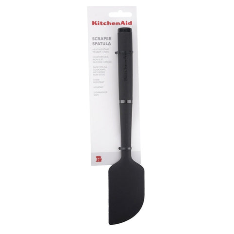 Soft Touch Scraper Spatula Silicone Black