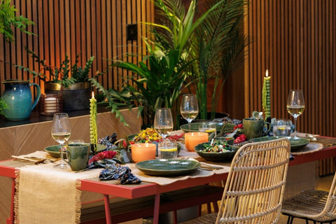 Jute Frayed Table Runner Jute 230 x 35cm