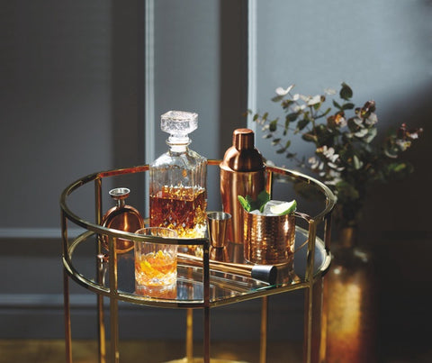 Cut Glass Effect Decanter Set, 900ml, Gift Boxed