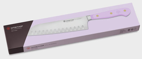 Classic Colour Purple Yam Santoku Knife 17cm
