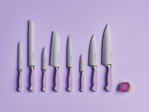 Classic Colour Purple Yam Serrated Utility Knife 14cm