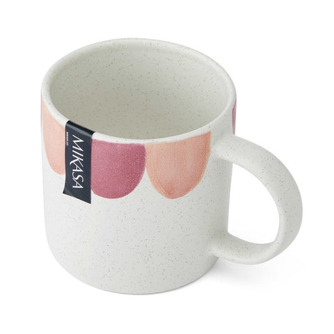 Stoneware Mug, Scallop, 380ml, Labelled