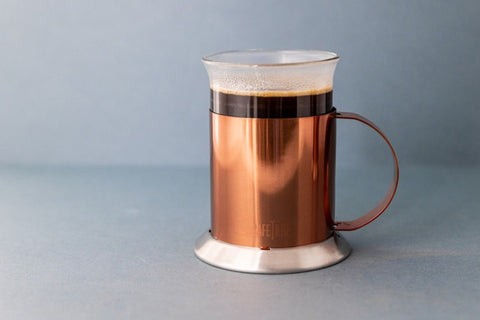 Glass Cups 30ml Set/2 Copper