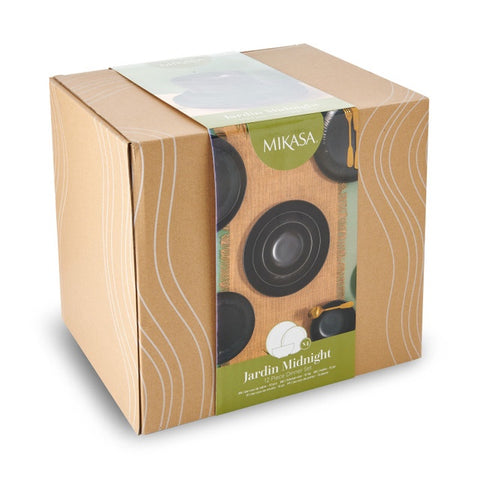 Jardin Midnight 12pc Dinner Set