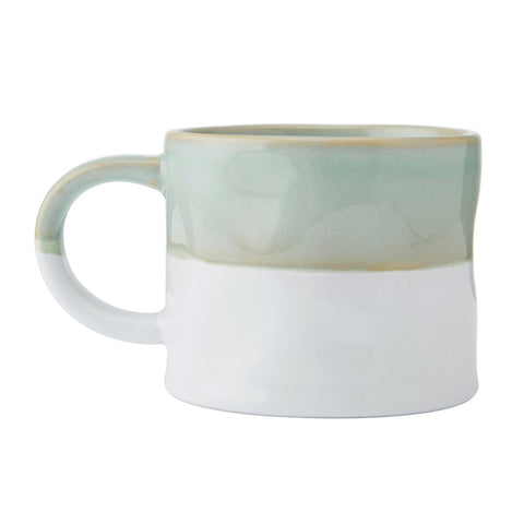 Stoneware Mug, Ombre Green, 350ml, Labelled