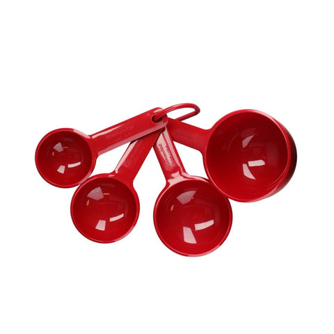 Set of Four Measuring Cups, Empire Red, Carded