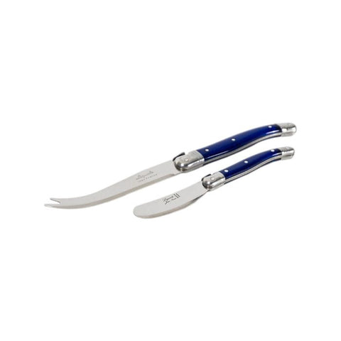 Cheese Knife & Spreader 2 Piece Set - French Blue
