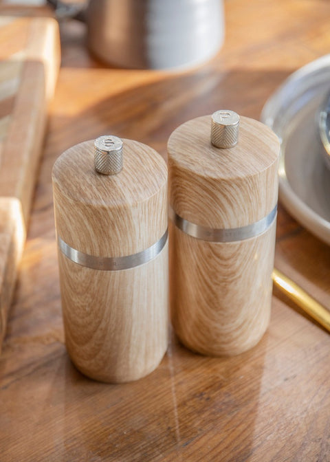 Beech Salt & Pepper Mill 12cm