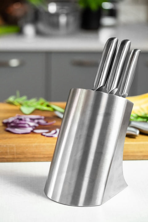 Orissa 5pc Knife + Block Set
