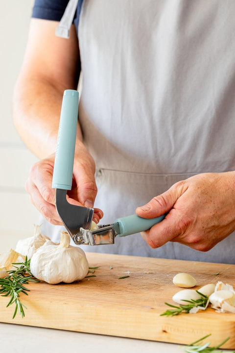 Garlic Press, Soft Grip, Mineral Water, Carded