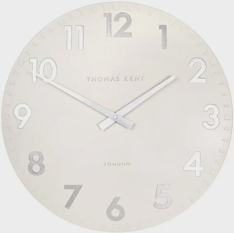 Camden Wall Clock Contemporary Raised Numbers, Open Face - 30cm