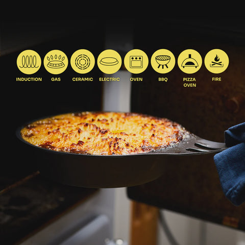 AUS-ION Iron Dual Handle Wok - 30cm