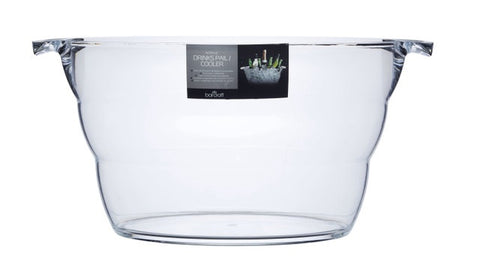 Large Oval Drink Pail Clear