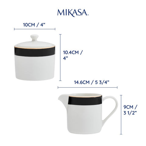 Luxe Deco Sugar Pot & Creamer 2pc Set