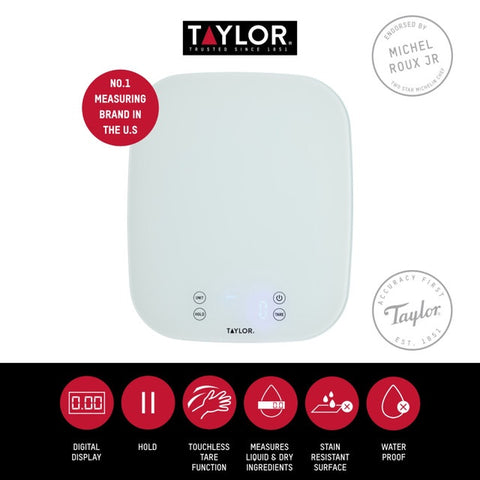 Large Capacity Waterproof Digital Kitchen Scale, 14kg Gift Boxed