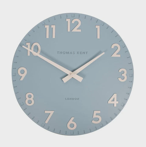 Camden Wall Clock Contemporary Raised Numbers, Open Face - 30cm