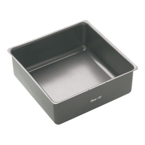 Heavy Loose Base Square Deep Cake Pan 25cm