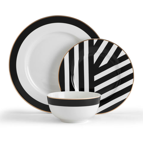 Luxe Deco 12pc Dinner Set