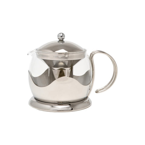 Izmir Glass Filter Teapot w/Metal Frame w/2 Cup 660ml