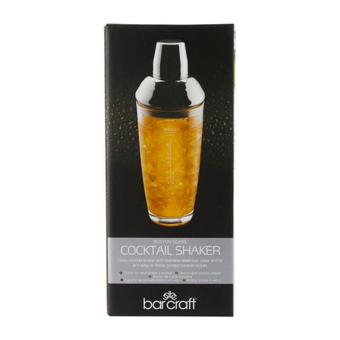 Cocktail Shaker SS Glass 700ml