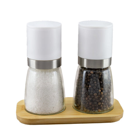 3 Piece Lotus Upside-Down Mill Set (Black Peppercorn & Australian Sea Salt)