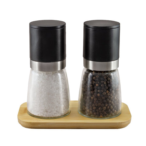 3 Piece Atlas Upside-Down Mill Set (Black Peppercorn & Australian Sea Salt)