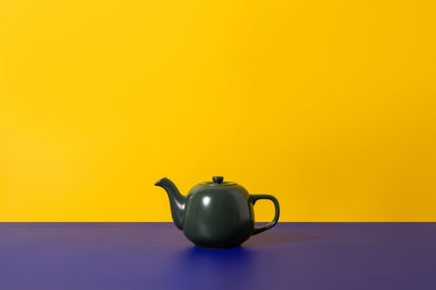 Ceramic Teapot, Green, 600ml, Labelled