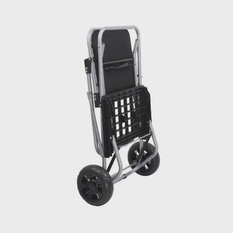 Handy Trolley With Seat - Black