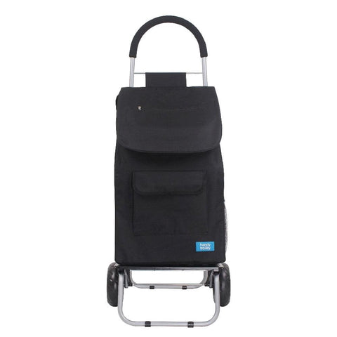 Handy Trolley With Seat - Black
