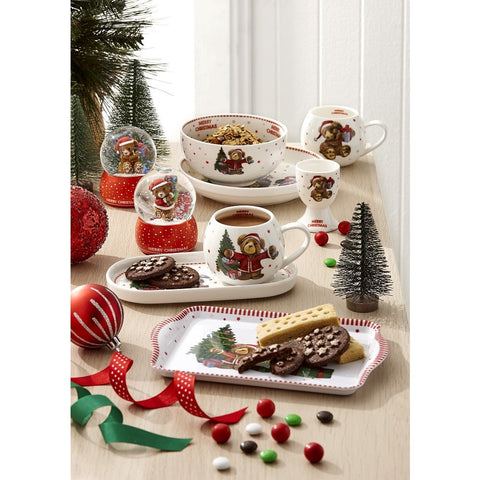 Honey Pot Bear Xmas Set of 4 Egg Cup