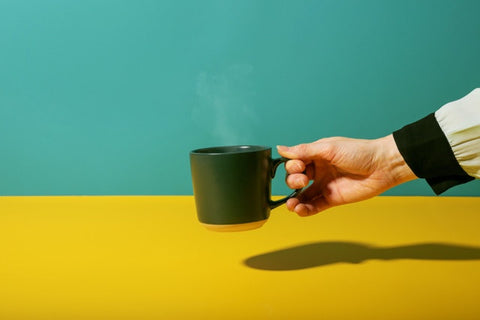 Ceramic Mug, Green, 350ml, Labelled