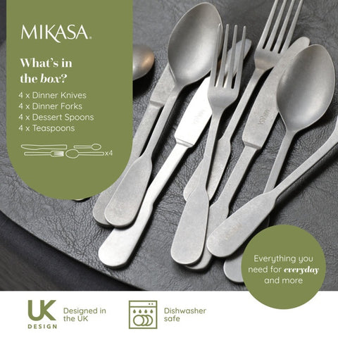 Soho Antique 16pc Cutlery Set