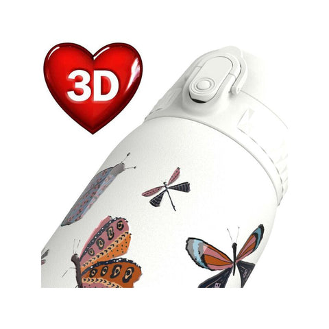 Pod Insulated Drink Bottle Butterflies 320Ml