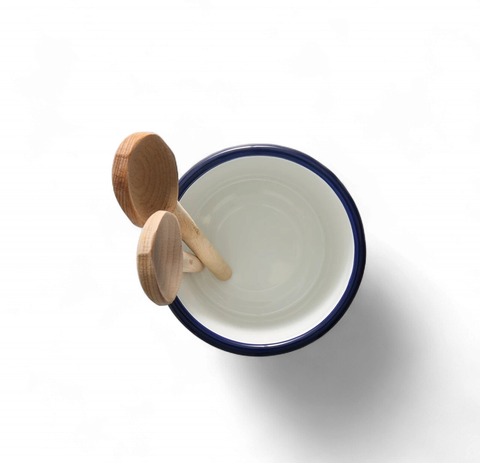 Enamel Utensil Holder 13.5 x 14cm