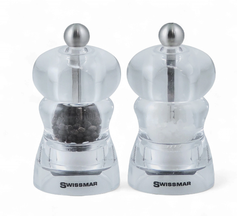 Alice Acrylic Salt & Pepper Mill Set 10cm