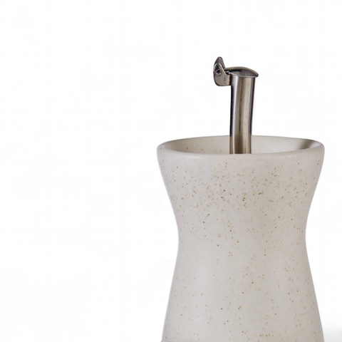 Darley Stoneware Oil And Vinegar 2 Pieces Set Cream Speckle