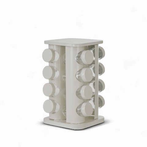 Newbury Stainless Steel Spice Rack Jar 16 Pieces Set