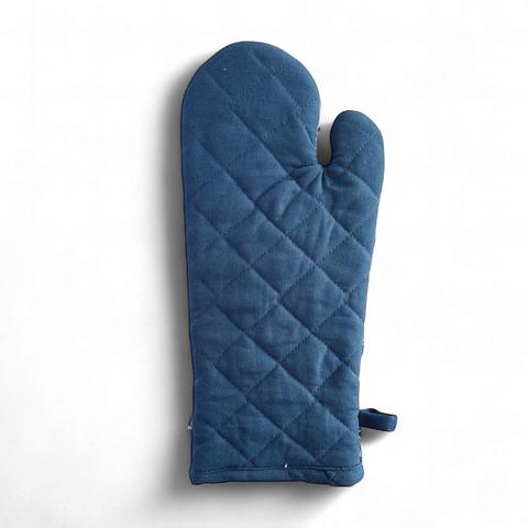 Floral Sonata Oven Mitt 2 Pack 19x35cm Blue