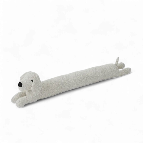 Boo Boucle Door Snake 10x90x18cm Ivory