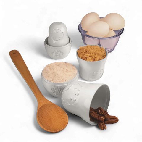 Matryoshka Measuring Cups 6 Piece Set White