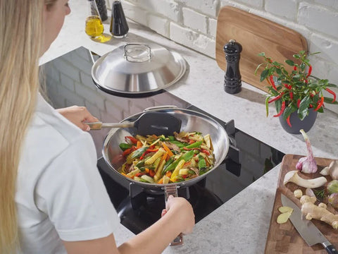 Original-Profi Collection® Wok with Metal Lid, 30 cm