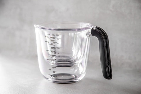 Set of 3 Angled Measuring Jugs, Onyx Black, Sleeved